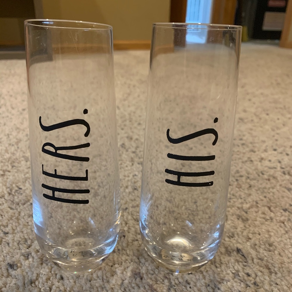 Stemless Champagne Flutes